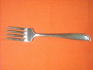 Gensico " Caress " Stainless Steel 8 1/2 " Cold Meat Serving Fork Swirl Tip