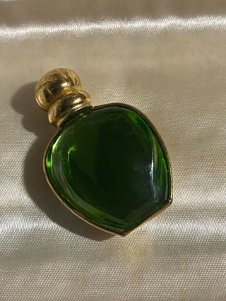 Christian Dior Vintage Gold Filled Perfume Bottle Brooch