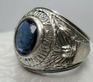 Vintage Admiral Farragut Academy Sterling Silver Ring