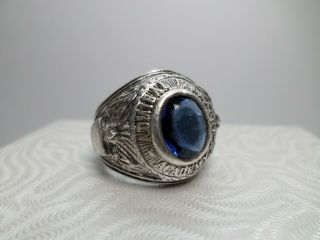 Vintage Admiral Farragut Academy Sterling Silver Ring 2