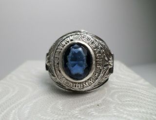 Vintage Admiral Farragut Academy Sterling Silver Ring 3