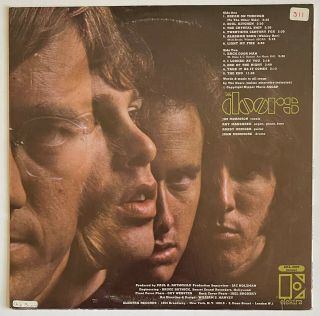 The Doors ‎LP The Doors 1967 Elektra EKL - 4007 Psychedelic Rock Mono VG, 3