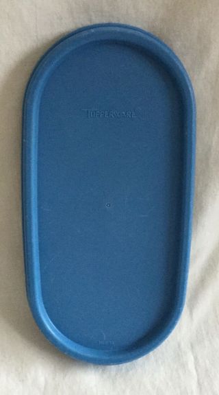 Tupperware 1616 Country Blue Oval Modular Mates Replacement Lid 1616 - 18