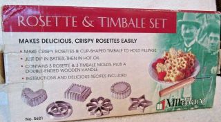 Villaware Rosette & Timbale Set 5621,  Box,  Recipes & Instructions