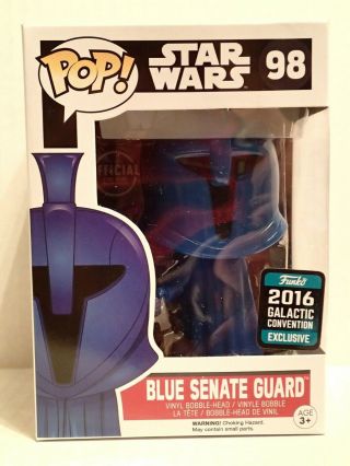 Funko Pop Star Wars 98 Blue Senate Guard 2016 Galactic Convention Exclusive