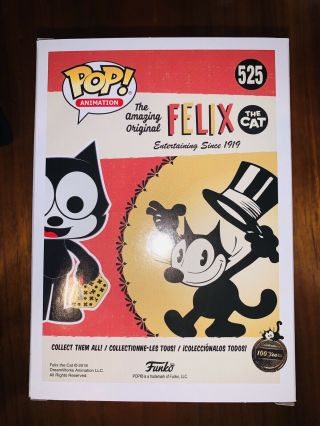 Funko Pop Animation Felix The Cat 525 Felix The Cat Funko Shop Limited Edition 3