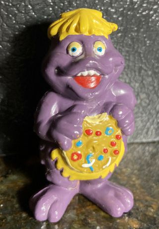 Chuck E Cheese Vintage 1983 Pizza Time Theater Mr.  Munch Pvc Figure Purple Toy