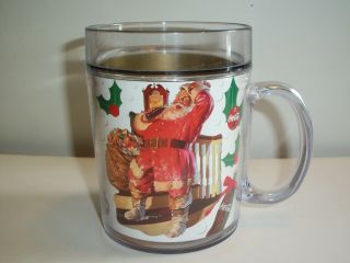 1998 Coca - Cola Santa Thermo - Serv Mug/cup.  Made In Usa