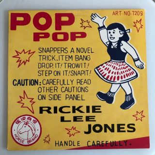 Rickie Lee Jones Pop Pop Lp 1991 Eu Nm Geffen