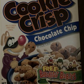 VTG 90s Cookie Crisp Cereal Box Breakfast Babies Stuffed Animal Plush Toy Promo 2
