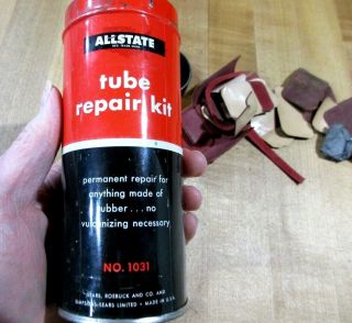 Vintage Allstate Sears Roebuck Tube Repair Kit No 1031 W Contents