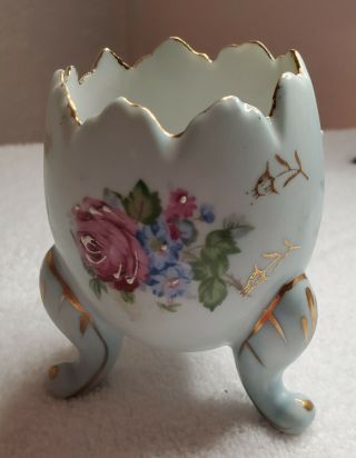 Vintage Egg Cup Floral Design Design Ceramic Made In Japan