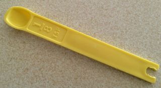 Vintage Tupperware Replacement Measuring Spoon 1/8 Tsp Daffodil Yellow 1266 - 5