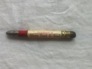 Vintage Albers Quality Controlled Feeds Gilroy Feed & Seed Bullet Pencil Calif