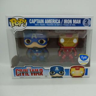 Pop Marvel Captain America Iron Man 2 - Pack Fye
