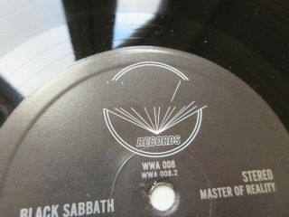 Black Sabbath Master Of Reality LP UK WWA 1ST [Ex - /Ex] NO 