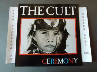 The Cult Ceremony 1991 Korea Issue Lp W/ Lyric Sleeve Vkpl - 0078/bega 122