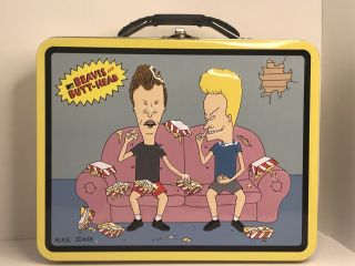 Mtv Beavis And Butt - Head On Couch Tin Lunch Box