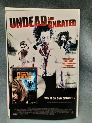 Rare Flight Of The Living Dead Dvd Print Ad