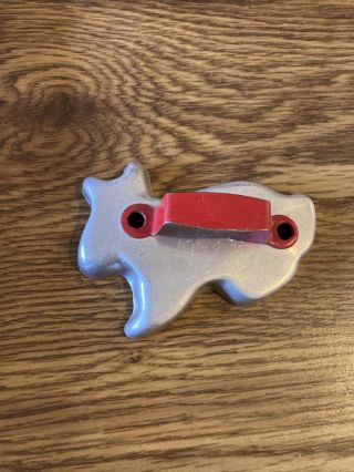 Vintage Cookie Cutter Bunny Rabbit With Red Handle