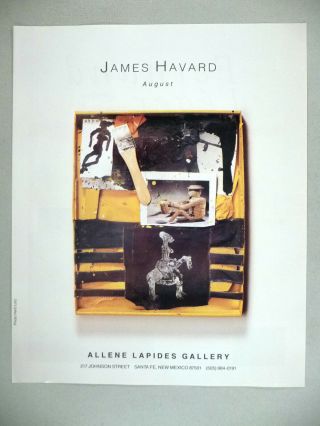 James Havard Art Gallery Exhibit Print Ad - 1994 August