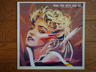 MADONNA Cover WEA TOP HITS Vol.  43 JAPAN 1987 PROMO LP Open Your Heart PS - 302 2