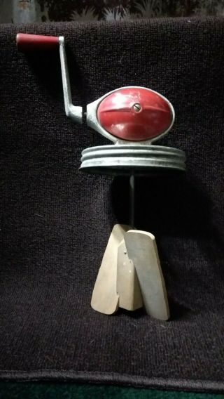 Vintage Dazey Butter Churn,  No.  4,  Model B,  Red Oval Shape