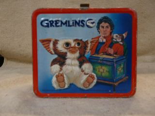 Vintage Gremlins Metal Lunchbox With Thermos By Aladdin 1984