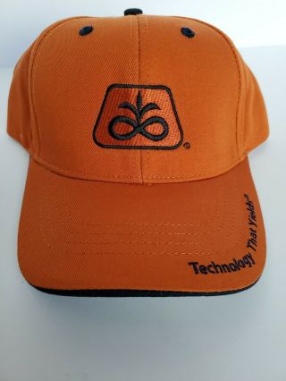 Orange & Black Pioneer Seed Corn Cap Hat Ball Cap