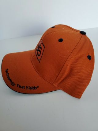 Orange & Black Pioneer Seed Corn Cap Hat Ball Cap 2