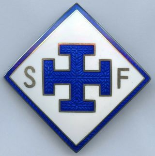 Finland Medicine Member Silver Badge Of The Finnish Nurses Association Sff 1949