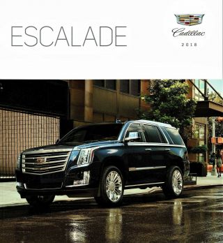 2018 Cadillac Escalade Luxury Premium Luxury Platinum Dealer Sales Brochure