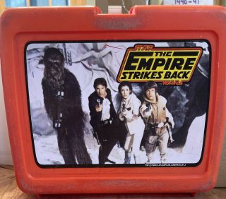 1980 Vintage Star Wars The Empire Strikes Back Plastic Lunch Box,  Thermos