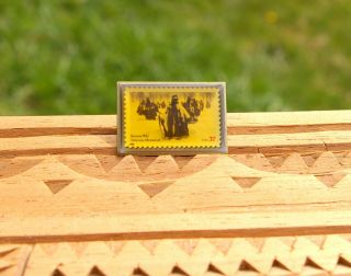 Korean War Veterans Memorial Usa 37 Postage Stamp 1 1/4 " Enamel Pin Pinback