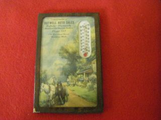 Vintage Advertising Thermometer Butwell Auto Sales Manistee Michigan