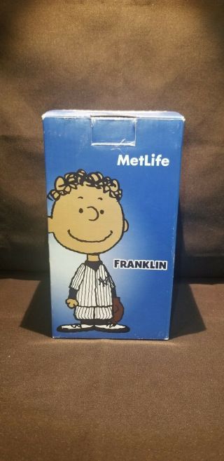 York Yankees Franklin Peanuts Metlife Bobblehead Doll 2016 Ny