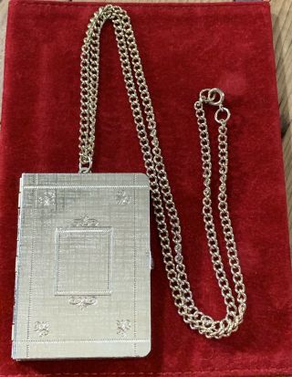 Vintage Coro “dreamboat” 16 Photo Book Album Locket Necklace Cgi Co 1940’s