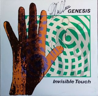 Genesis - Invisible Touch.  1986 Uk 12 " Lp Autographed By Phil Collins & Tony Banks