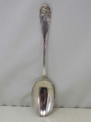 Vintage Community Silver Triple Plus Fleur De Luce Pattern 8 " Silverplate Spoon
