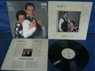 Record Album Freddie Mercury Montserrat Caballe Barcelona A - 1u - 1 - 1 B - 2u - 1 - 1 1130