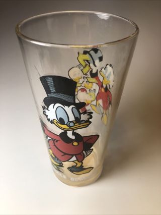 Vintage Uncle Scrooge Mcduck Pepsi Collector Series Glass 1978 Walt Disney