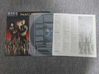 Kiss Smashes Thrashes & Hits,  Rare 1989 Korea Orig Lp Insert No Barcode