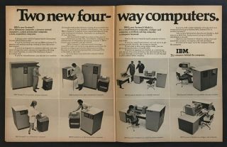 1970 Ibm System/7 & Ibm System/3 Model 6 Computer Photo 2 - Page Vintage Print Ad