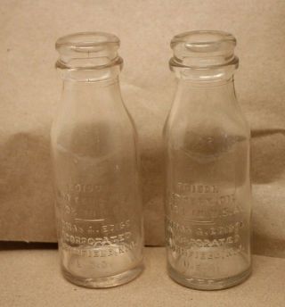 Antique Vintage Thomas A.  Edison Glass Battery Oil Bottle Bloomfield Nj 2oz