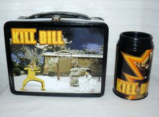 Kill Bill Metal Lunch Box And Thermos Missing Stopper And Lid By Neca 2004