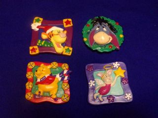 Disney Christmas 3d Refrigerator Fridge Magnets Winnie The Pooh Piglet Tigger