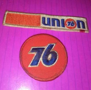 Set Of 2 Vintage Union 76 Sew In Uniform Patches