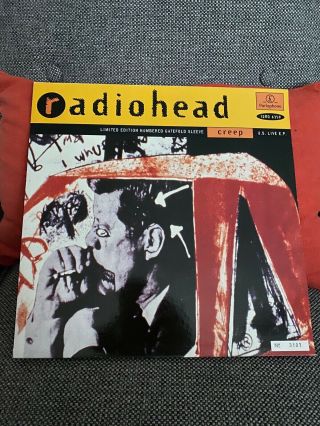 Radiohead 12 Inch Vinyl Creep Us Live Ep Numbered Gatefold