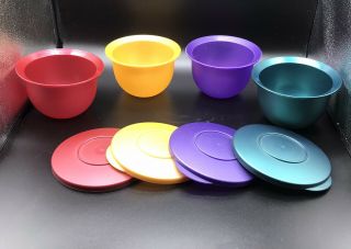 Tupperware Set Of 4 Impressions Mini Bowls With Lids 550ml