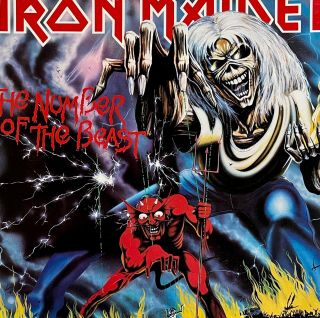 Vtg 1982 Iron Maiden Album Number Of The Beast Vinyl 1st Press Lp Nm/ex